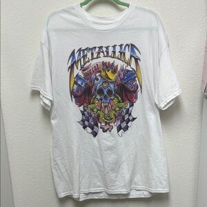 Metallica Nor Cal White Graphic Cotton T-Shirt Men’s XL